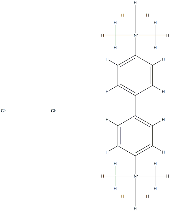N,N,N,N',N',N'-Hexamethyl-(1,1'-biphenyl)-(1,1'-Biphenyl)-4,4'-diaminium dichloride Structure