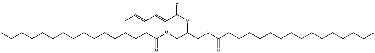 glyceride-1,3-dipalmito-2-sorbate Structure