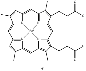 iron(III)-deuteroporphyrin Struktur