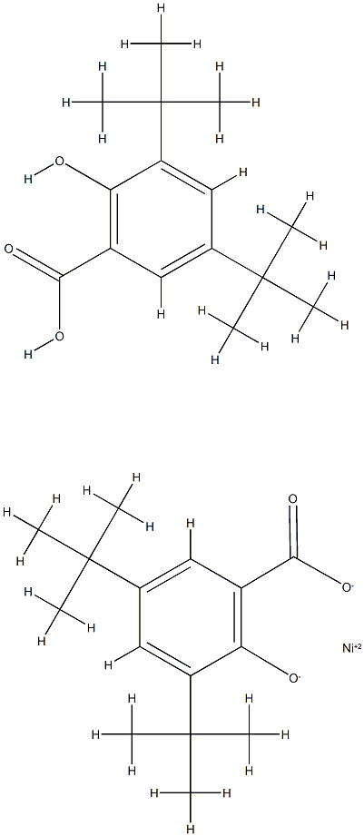Bis(3,5-di-tert-butylsalicylic acid)nickel(II) salt 结构式