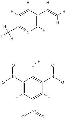 poly-2-methyl-5-vinylpyridine picrate Struktur