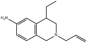 6-Isoquinolinamine,4-ethyl-1,2,3,4-tetrahydro-2-(2-propenyl)-(9CI) 结构式
