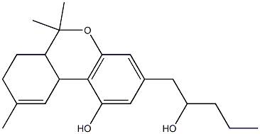2'-hydroxy-delta(9)-tetrahydrocannabinol Struktur