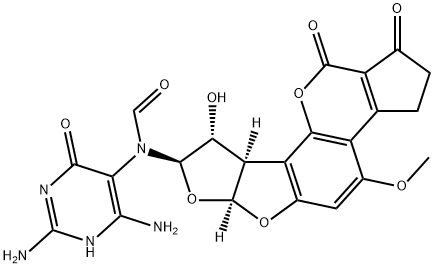 aflatoxin B1-formamidopyrimidine 化学構造式