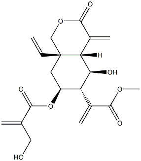 65388-17-2 (4aR)-3,4,4aβ,5,6,7,8,8a-Octahydro-8aβ-vinyl-5β-hydroxy-7β-[(2-hydroxymethyl-1-oxo-2-propenyl)oxy]-α,4-bis(methylene)-3-oxo-1H-2-benzopyran-6α-acetic acid methyl ester