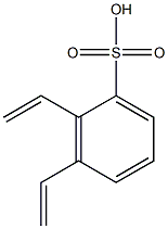 Benzenesulfonic acid, diethenyl-, homopolymer 化学構造式