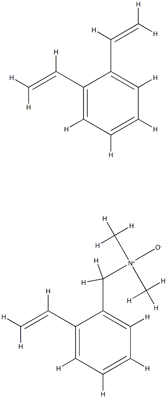 Benzenemethanamine, ar-ethenyl-N,N-dimethyl-, N-oxide, polymer withdie thenylbenzene Structure