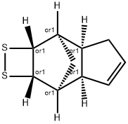 3,7-Methano-3H-indeno[5,6-c]-1,2-dithiete,2a,3a,4,6a,7,7a-hexahydro-,(2aR,3R,3aS,6aR,7S,7aS)-rel-(9CI) Struktur
