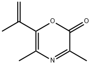 2H-1,4-Oxazin-2-one,3,5-dimethyl-6-(1-methylethenyl)-(9CI) Structure