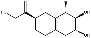 (1S)-1,2,3,4,5,6,7,8-Octahydro-1-methyl-7β-(1-methylene-2-hydroxyethyl)-2β,3α-naphthalenediol Struktur