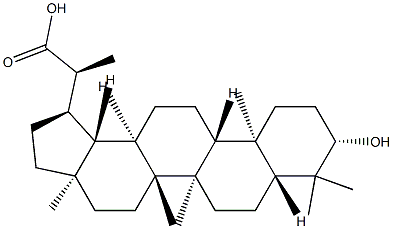 (20S)-3β-Hydroxylupan-29-oic acid Struktur