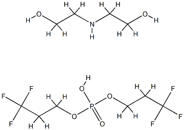 C8-18 全氟烷基乙醇磷酸酯DEA盐 结构式