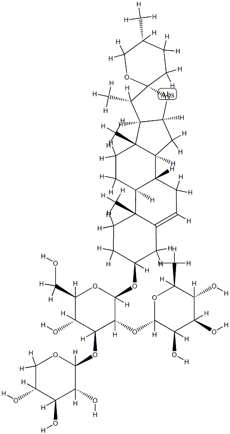 麦冬皂苷 D',65604-80-0,结构式