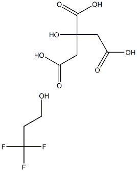 Poly(difluoromethylene), α-fluoro-ω-(2-hydroxyethyl)-, dihydrogen 2-hydroxy-1,2,3-propanetricarboxylate Structure