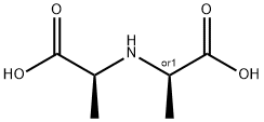 D-Alanine, N-[(1S)-1-carboxyethyl]-, rel- (9CI) Struktur