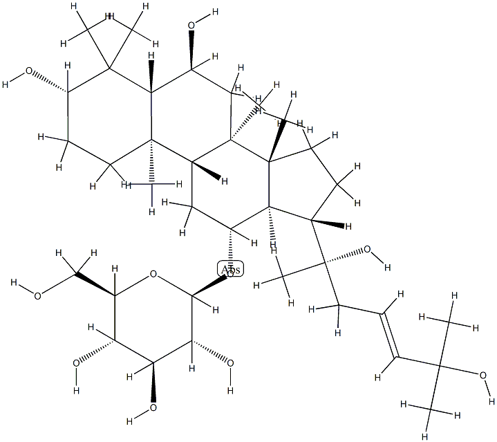 [(23E)-3β,6α,20,25-Tetrahydroxy-5α-dammar-23-en-12β-yl]β-D-glucopyranoside|