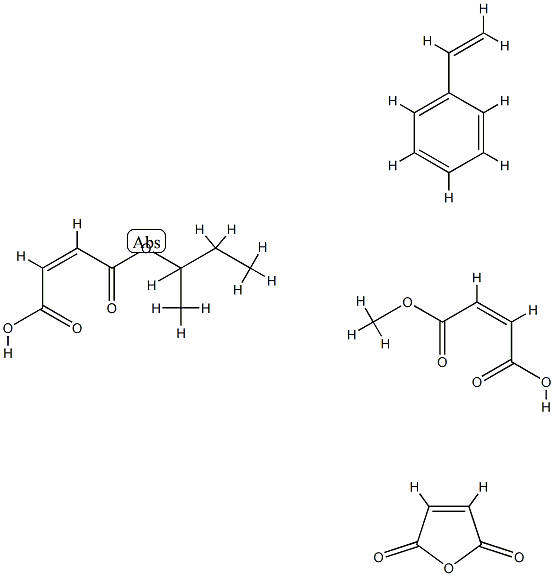 POLY(STYRENE-CO-MALEIC ACID), PARTIAL SEC-BUTYL/METHYL MIXED ESTER Structure