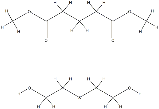 Pentanedioic acid, dimethyl ester, polymer with 2,2'-thiobis[ethanol] Structure