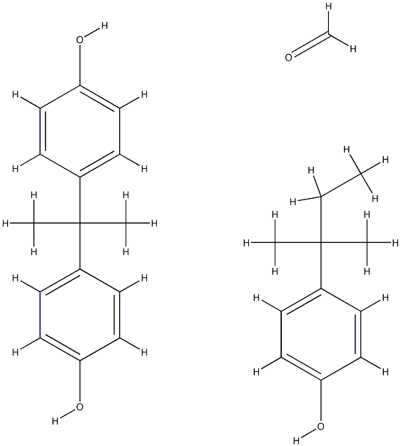 Formaldehyde, polymer with 4,4'-(1-methylethylidene)bis[phenol] and 4-(1,1-dimethylpropyl)phenol Structure