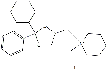 オキサピウムヨウ化物 化学構造式