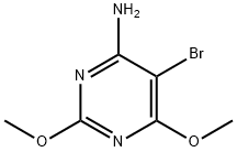 4-amino-5-bromo-2,6-dimethoxypyrimidine Struktur