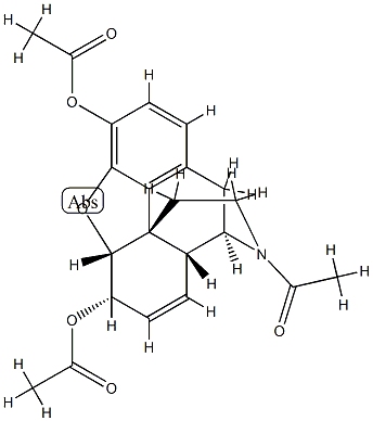 N-acetylnorheroin Struktur