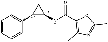 658683-57-9 5-Oxazolecarboxamide,2,4-dimethyl-N-[(1R,2S)-2-phenylcyclopropyl]-,rel-