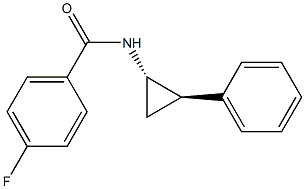 Benzamide, 4-fluoro-N-[(1R,2S)-2-phenylcyclopropyl]-, rel-(+)- (9CI) Structure