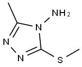 4H-1,2,4-Triazol-4-amine,5-methyl-3-(methylthio)-(9CI) Struktur