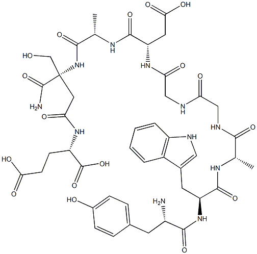 delta sleep-inducing peptide, N-Tyr- Struktur