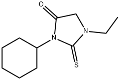 4-Imidazolidinone,3-cyclohexyl-1-ethyl-2-thioxo-(9CI) Structure