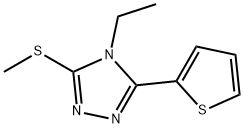 4H-1,2,4-Triazole,4-ethyl-3-(methylthio)-5-(2-thienyl)-(9CI) Structure