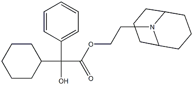 α-Hydroxy-α-phenylcyclohexaneacetic acid=2-(9-azabicyclo[3.3.1]nonan-9-yl)ethyl ester Structure