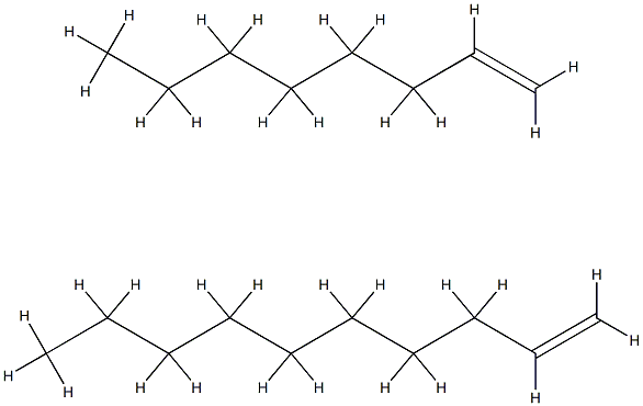 癸烯与1-辛烯的均聚氢化物, 66070-54-0, 结构式