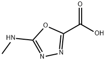 1,3,4-Oxadiazole-2-carboxylicacid,5-(methylamino)-(9CI) Struktur