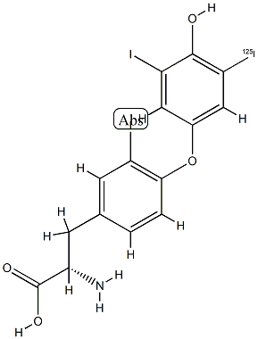 [125I]-Reverse triiodothyronine Struktur