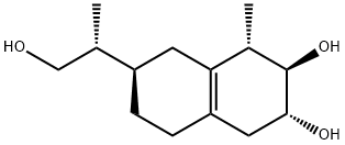 (1S)-1,2,3,4,5,6,7,8-Octahydro-1-methyl-7β-[(R)-1-methyl-2-hydroxyethyl]-2β,3α-naphthalenediol Struktur