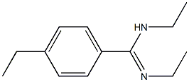 Benzenecarboximidamide, N,N,4-triethyl-, [C(E)]- (9CI) 结构式