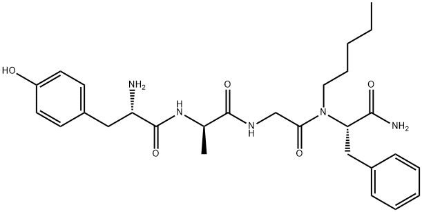 enkephalin, Ala(2)-N-pentyl-PheNH(4)- Struktur