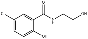 Benzamide, 5-chloro-2-hydroxy-N- (2-hydroxyethyl)- Struktur