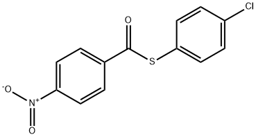 S-(4-chlorophenyl) 4-nitrobenzenecarbothioate Struktur