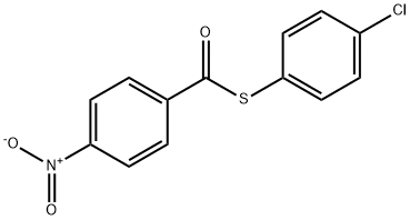 S-(4-chlorophenyl) 4-nitrobenzenecarbothioate Structure