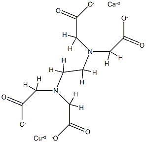 CALCIUM COPPER(II) EDTA 2-HYDRATE Struktur