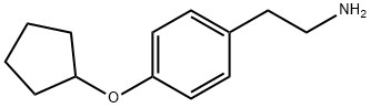 2-[4-(cyclopentyloxy)phenyl]ethanamine Struktur