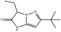 1H-Imidazo[1,2-b]pyrazol-2(3H)-one,6-(1,1-dimethylethyl)-3-ethyl-(9CI) Struktur