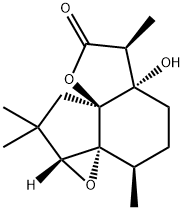 (1aR,2R,7aS)-3,4,4a,5,9,9aα-Hexahydro-4aβ-hydroxy-2α,5α,9,9-tetramethyl-8H-oxireno[1,7a]indeno[3a,4-b]furan-6(2H)-one 结构式