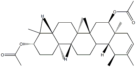 (18α,19α)-Urs-20-ene-3β,16α-diol diacetate Structure