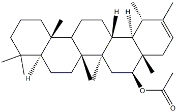 (18α,19α)-ウルサ-20-エン-16β-オールアセタート 化学構造式