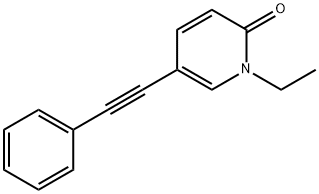 2(1H)-Pyridinone,1-ethyl-5-(phenylethynyl)-(9CI) Structure