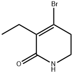 2(1H)-Pyridinone,4-bromo-3-ethyl-5,6-dihydro-(9CI) 化学構造式